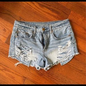 American Eagle High Waisted Jean Shorts